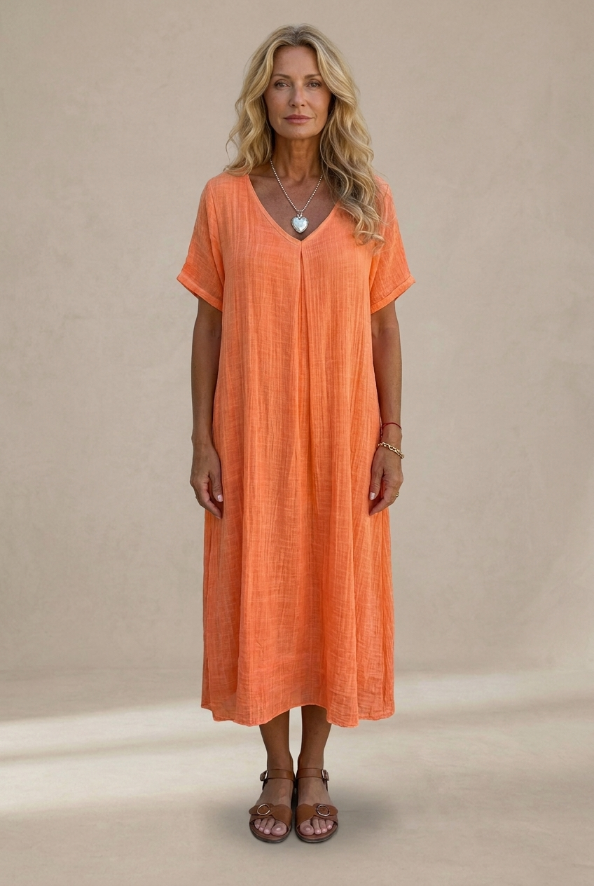 Marisol | Robe maxi fluide avec décolleté en V