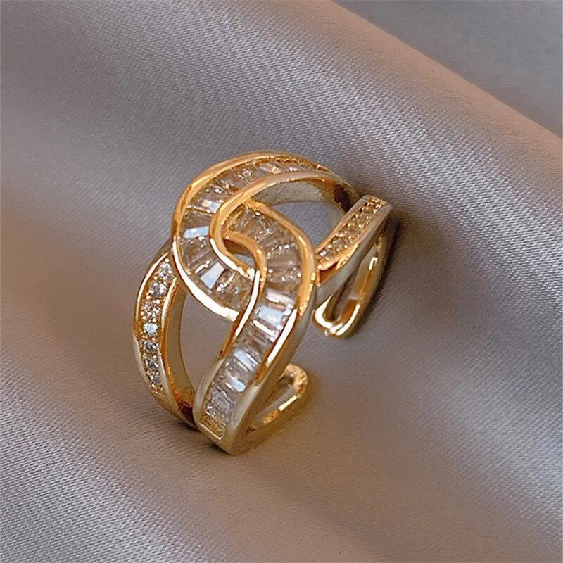 Unité - Bague Ajustable Élégante Nouée