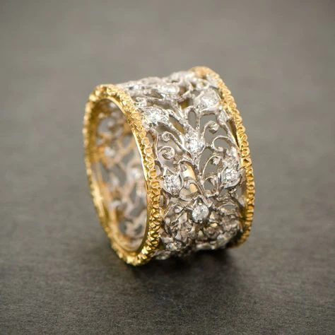 Mika - Bague en Zirconium Vintage