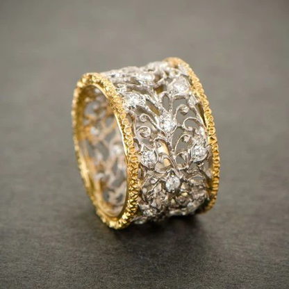 Mika - Bague en Zirkonia Vintage Efeu