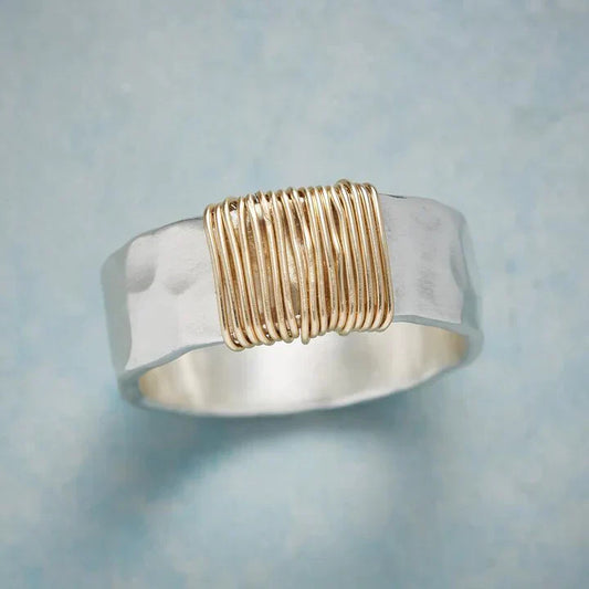 Bague Vintage Goldfaden en Argent