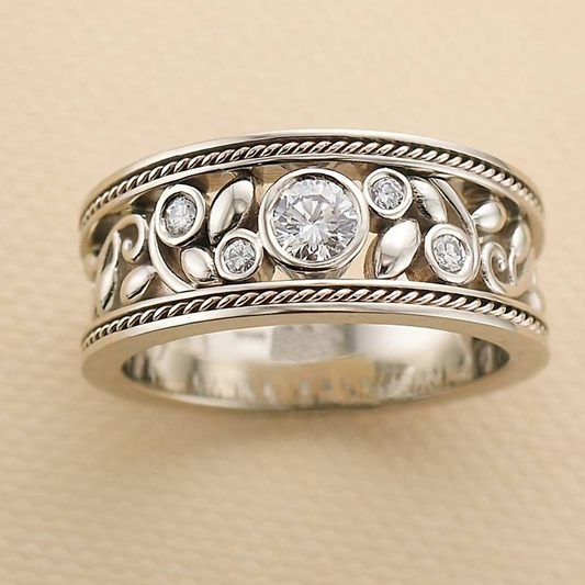 Bague Vintage en Argent & Zirconia