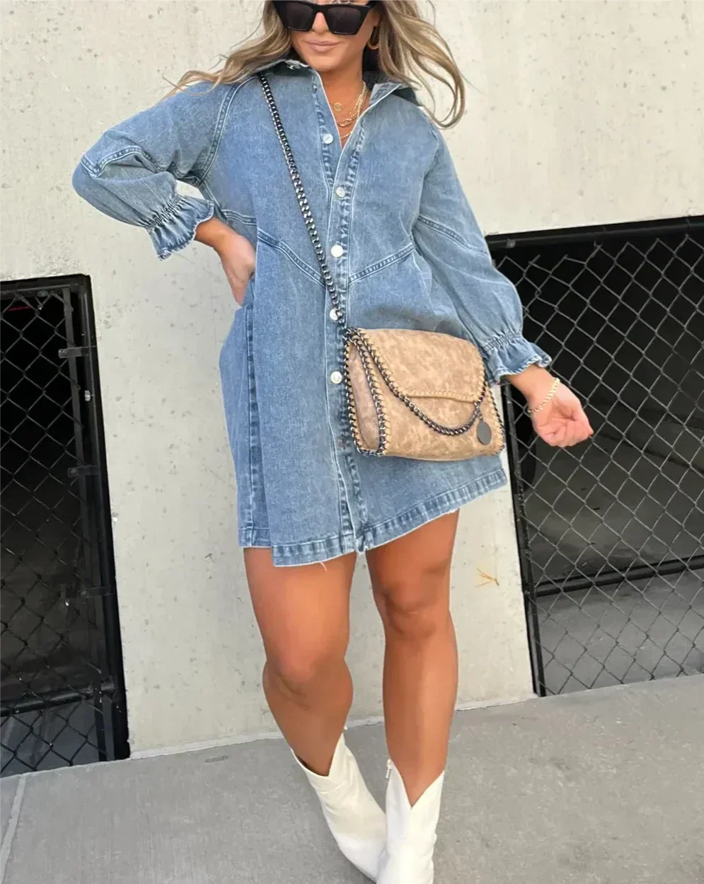 Grace™ | Robe-Chemise en Jean
