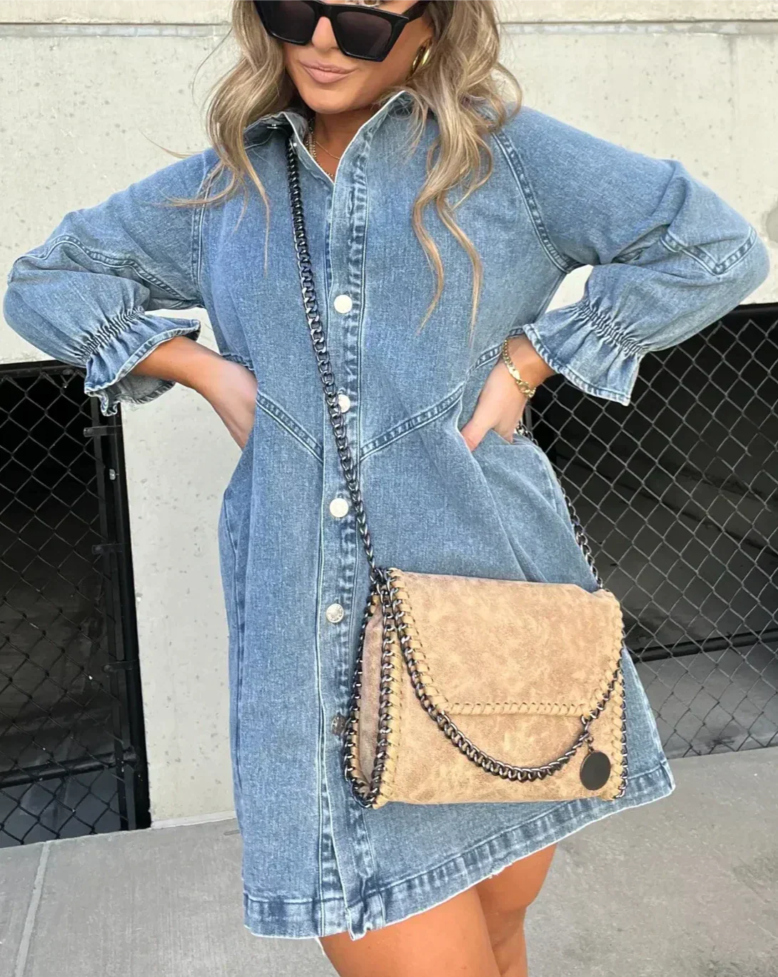 Grace™ | Robe-Chemise en Jean