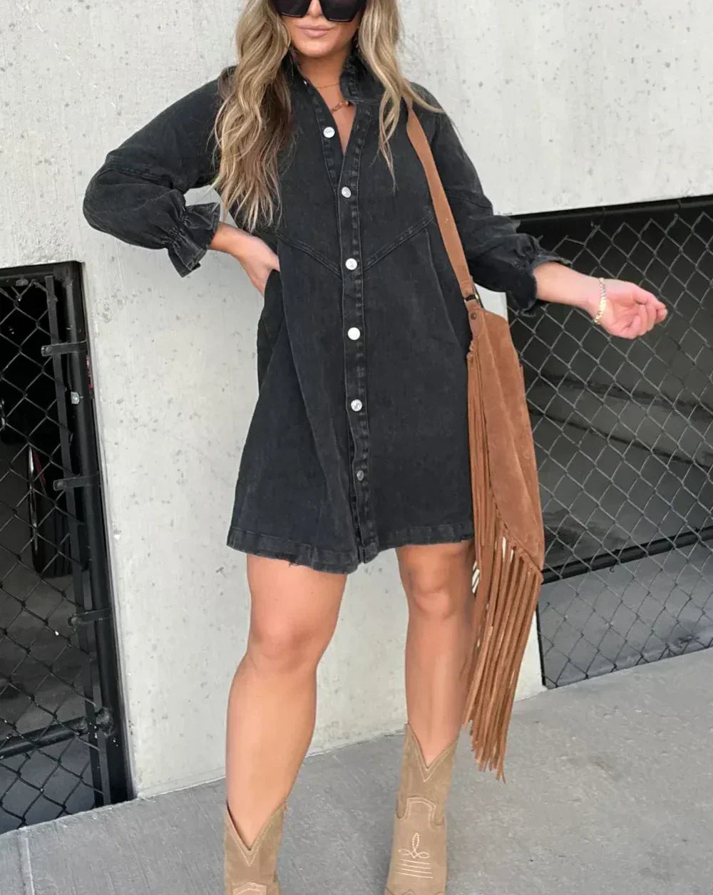 Grace™ | Robe-Chemise en Jean
