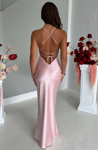 Isabelle™ | Maxi Robe en Satin de Luxe