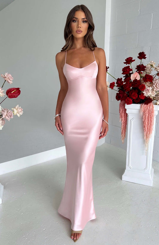 Isabelle™ | Maxi Robe en Satin de Luxe