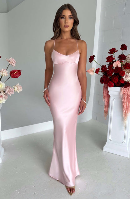 Isabelle™ | Maxi Robe en Satin de Luxe