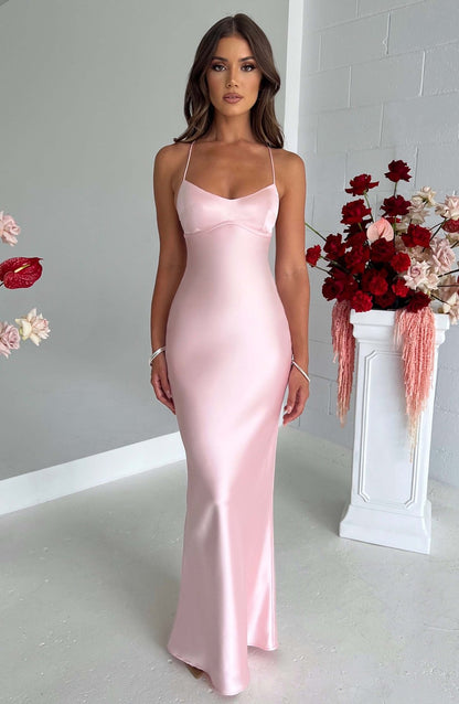 Isabelle™ | Maxi Robe en Satin de Luxe