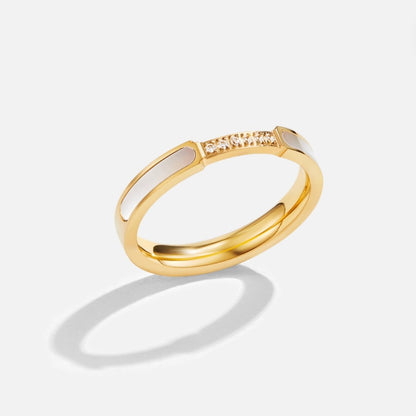 Unité - Bague en perles et cristaux