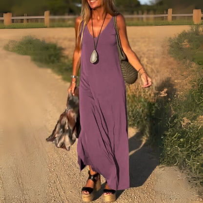 Amber™ | Robe Longue Sans Manches
