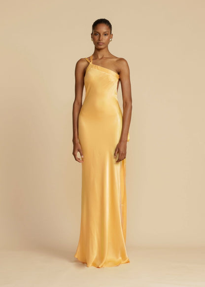 Sophia™ | Robe Maxi en Soie avec Élégantes Bretelles