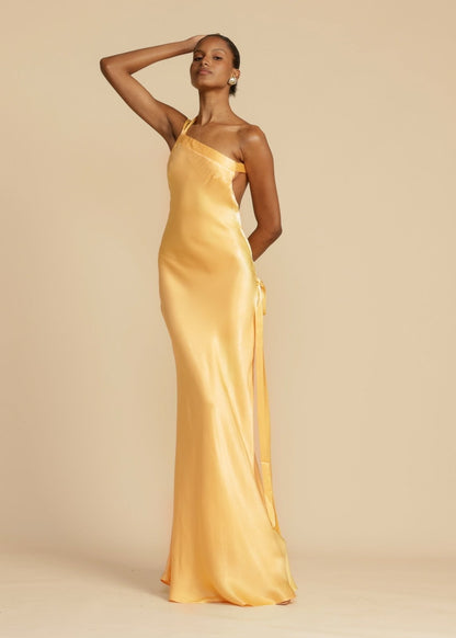 Sophia™ | Robe Maxi en Soie avec Élégantes Bretelles