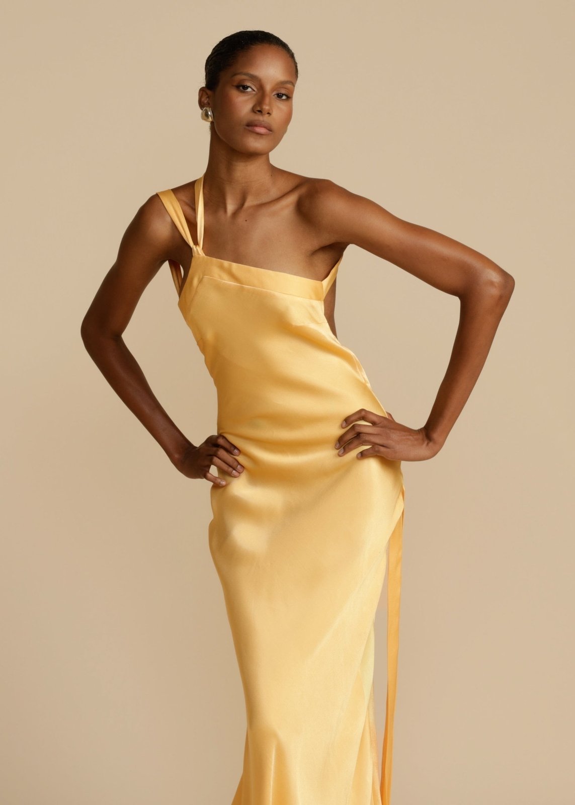 Sophia™ | Robe Maxi en Soie avec Élégantes Bretelles