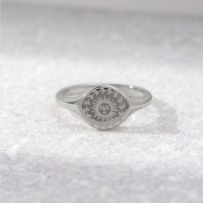 Bague en or pour le solstice d'été