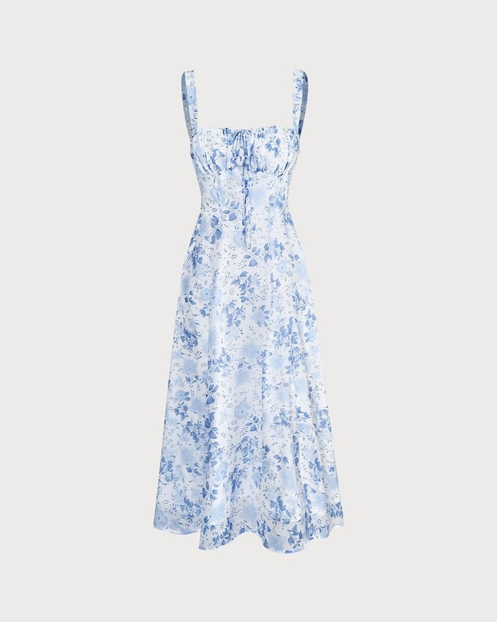Floral | Robe Bleue