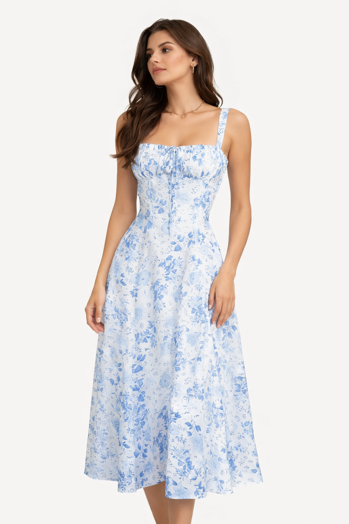 Floral | Robe Bleue